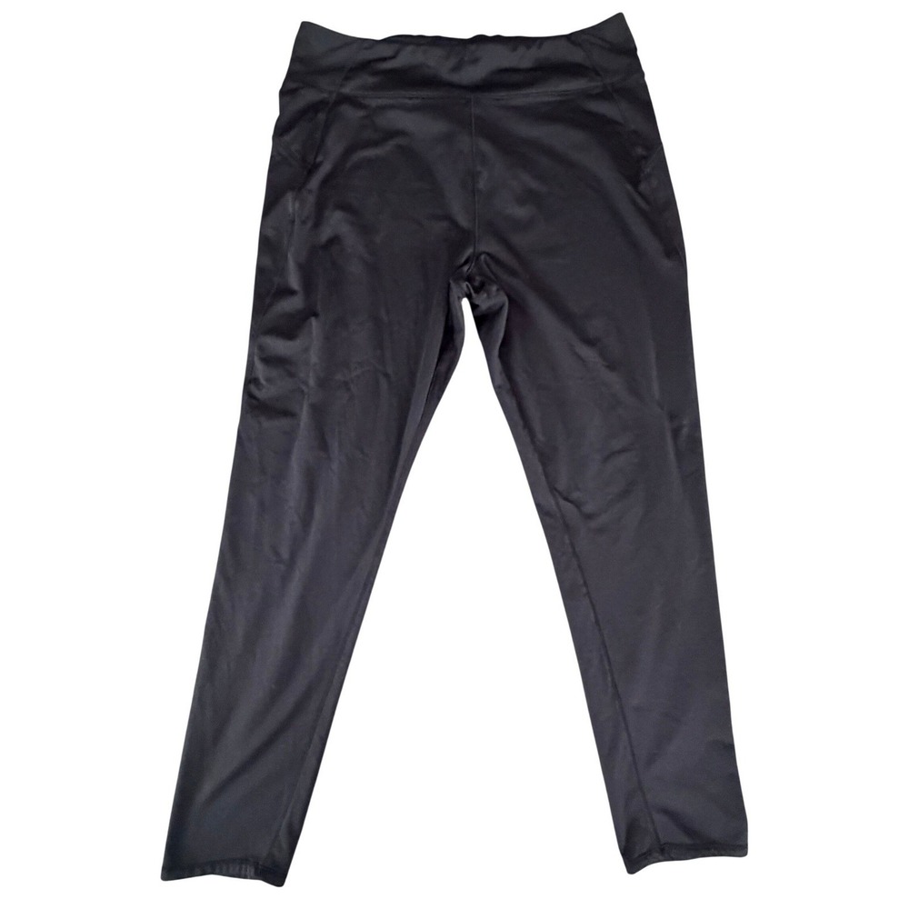 ClimateRight by CuddlDuds High Waisted Black Athletic Leggings Womens Size XL